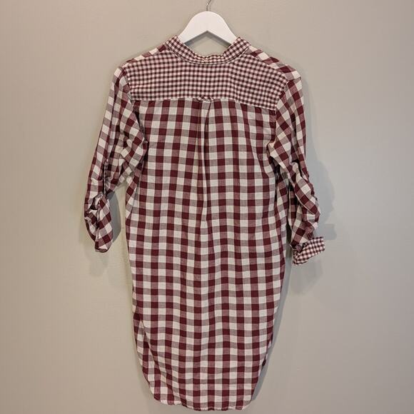 Fred Perry Tunic Blouse Buffalo Check Western Fall Classic Light Layer - Size 4 - Picture 2 of 7